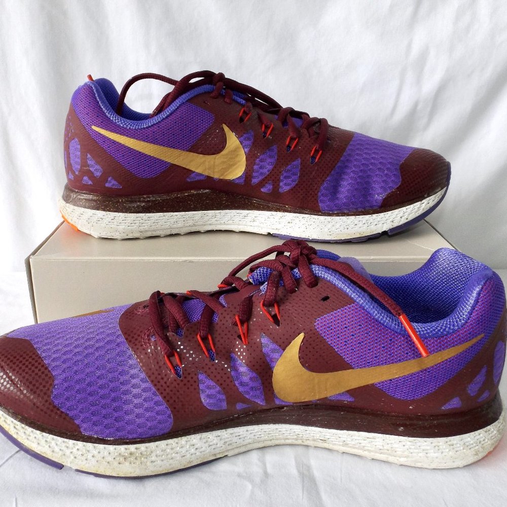 Nike Zoom Running Sneakers, Purple, Size 10.5 - Picture 9 of 11